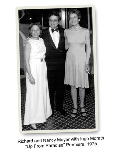 Richard and Nancy Meyer with Inge Morath